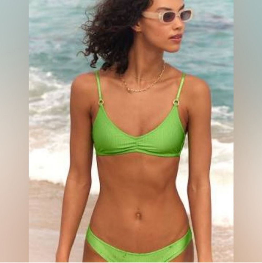 AERIE Green Bikini Set Size M